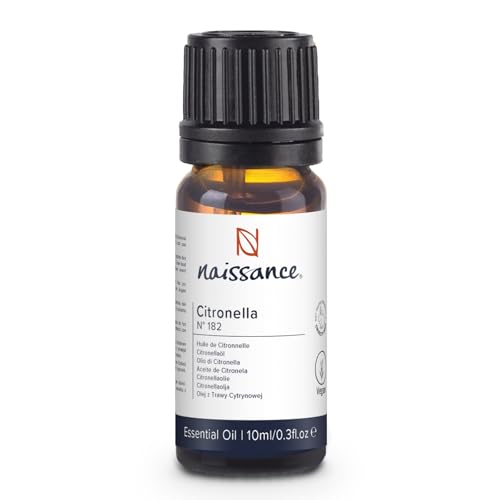 Naissance Citronella Ätherisches Öl (Nr. 182) - 10ml - 100% Naturreines Citronellaöl für Naturkosmetik, Aromatherapie, Duftlampe - Duftöl für Aroma Diffuser