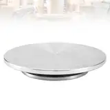 Töpferscheibe, 25cm Aluminium-Drehscheibe Craft Clay Drehteller DIY Tonwerkzeuge Doppelseitige Kuchenkeramik-Drehscheibe für Bildhauerei Modellbau Figurenmalerei Kuchendekoration