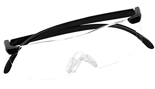 mumbi Lupenbrille Vergrößerungsbrille 180% Vergrößerung Zauberbrille Kopflupe Brille, 1.8