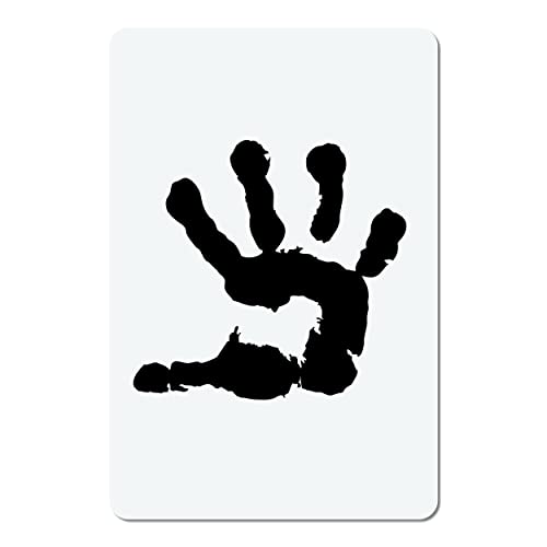 Herterich Products | Airbrush Schablone | Handabdruck Stencil Vorlage | Tattoo und Graffiti Schablone | Hochwertige Mylarfolie | Lösemittelbeständig