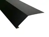 2 m Roofart Traufblech Tropfblech Rinneneinhangblech Dachblech Traufe (schwarz RAL 9005)