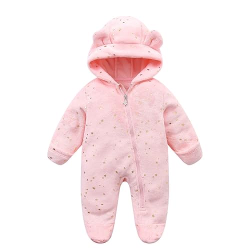Neugeborenes Baby Frühling Overall Flanell Frühling Strampler Autumn Frühling Einfarbig Dicker Plüsch Jumpsuit & Overall Woll-Anzug für Kleinkind und Baby Fleecejacke Kinder für 0-12 Monate