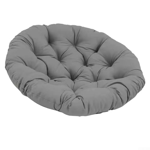 HpLive 50x50cm Kissen Sitzauflage Schwingsessel Rundes Dicke Stuhlkissen Bequem Weich Sitzkissen Hängesessel, Terrassensitzkissen Stuhlkissen(dunkelgrau)