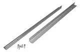 Dampfschutzwinkel-Set 350 mm, silberfarbig/Wrasenschutzblech