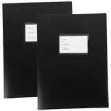 VILLFUL 2er Packung Dokumentenordner Mit Taschen Plastikordner Buchbindung Ordner Aus Pp Und Papier Für Büro Und Konferenzorganisation