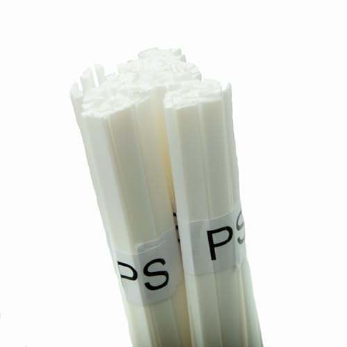 Rosfix – Kunststoff-Schweißdraht PS (GPPS) Weiß | 100g Granulat, 42 cm Draht | Schmelztemperatur 280-340°C | Für Tanks, Kisten, Behälter | Kunststoff-Schweißmittel