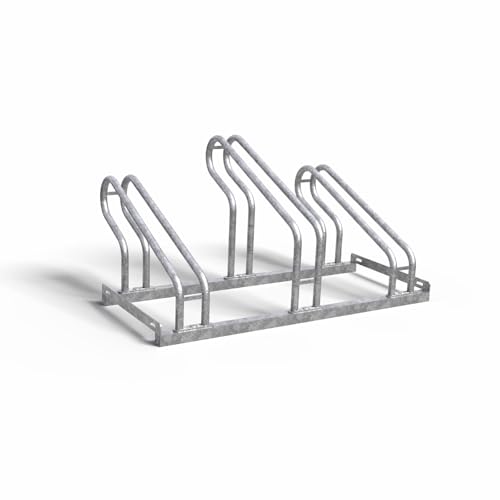 wolk® Fahrradständer Bodenparker Bügelparker für 3 Fahrräder – Modular, wetterfest & platzsparend
