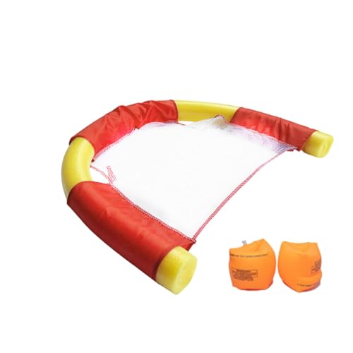 Schwimmen Nudelstuhl, Poolnudeln Schwimmnudeln Sling Mesh Stuhl Wassersitz Nudel Netz Poolnudel Net,Wassernetz U-Sitz Tragbarer Pool-Schwimmstuhl Mesh Noodle Sling Lounge Für Kinder Erwachsene