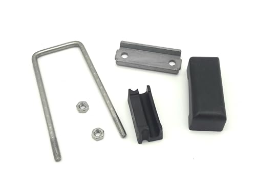 10x U- Bügel Befestigung Halterung Verbinder für 40mm x 80mm Vierkantpfosten Doppelstabmattenzaun Zaun