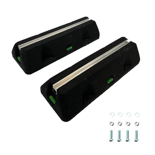 Dämpfungssockel Set 2x450 mm Bodenkonsole für Klimaanlagen, Wärmepumpen | 2 Stück Antivibrationsfüße | Montagesockel | Gummi Aufstellblocke | für Klimagerät | Schwingungsdämpfer