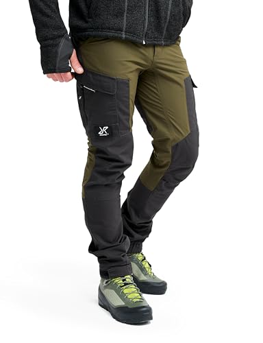 RevolutionRace Herren RVRC GP Pants, Hose zum Wandern und für viele Outdoor-Aktivitäten, Dark Olive, M