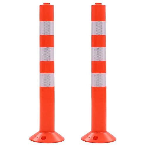 vidaXL 5X Absperrpfosten Kunststoff 75cm Parkpfosten Parkplatzsperre Poller