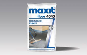 maxit floor 4045 Ausgleichsmasse | standfeste Bodenausgleichsmasse | 25kg | Spachtelmasse für 1-50mm Schichtstärken | zum Höhensausgleich mit Sand streckbar