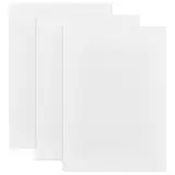 BENECREAT 3 Stück 30x21 cm Weißes Rechteckiges Keramikfaserpapier, Mikrowellen-Ofenpapiere Für DIY-Fusing-Glasschmuck-Keramik-Kunsthandwerk, 3 mm Dick