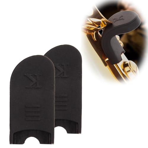 Saxophon Daumenstütze, 2pcs Gummi Saxophon Daumenstütze Daumen Hülse Kissen Pad für Sopran, Alt und Tenor