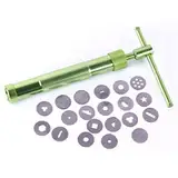 Ton-Extruder, Mixer-Pressen, Extruder, Kuchen-Fondant-Dekorationswerkzeug-Set mit 20 Spitzen, Edelstahl-Ton-Extruder, Zuckerpaste