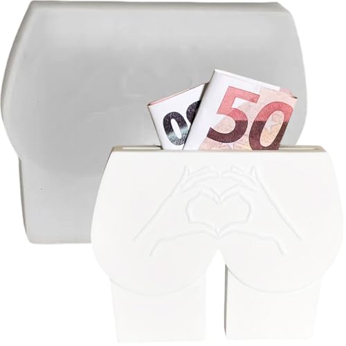 ALEFBET Silikonform Geldgeschenk Lustig, Po-Form Silikonformen Gießformen Geldgeschenke, Silikon Gießform Geldgeschenk, Gipsformen zum Gießen, Epoxidharz Formen XY516PG
