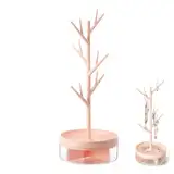OUTALIZ Tree Tower Hanging Organizer, Pink Jewellery Rack, Display Jewellery Organizer, Branch Jewellery Rack mit Swivel Base und Organizer für Juweliergeschäfte
