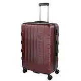 bugatti Galatea Hartschalenkoffer 76x52x29,5 cm - 96L, 4 Rollen mit TSA Zahlenschloss, rot