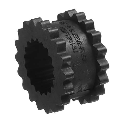 sourcing map Kupplungshülse Elastomer 3JE Getriebehülse Kupplungseinsatz Solide Ausführung Nitrilkautschuk 2,6 cm ID x 4,8 cm OD x 2,5 cm Elastomerlänge