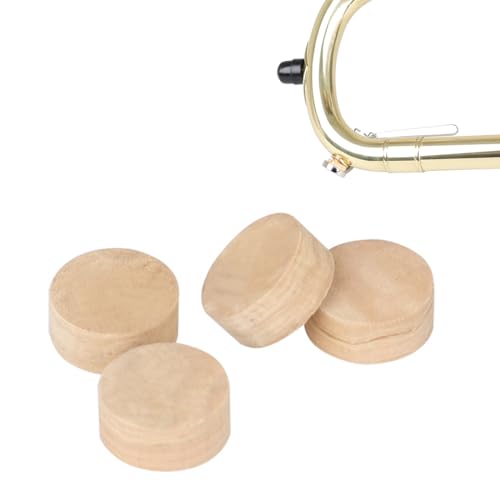 4 Stück Trompete Kork Pads Reparatur Korkpads Wasserschlüssel Kork Spuckventil Kork Trompete Reparatur Kork Pads Wasserschlüssel Kork Pad Dichtung Zum Reparieren von Trompete
