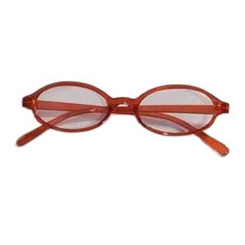 xbiez Harajuku Ovaler Rahmen Gläser Vintage Mädchen Bunte Farblinse Kleiner Rahmen Brille Teens Karneval Brille für Teenager