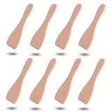 Raclette Schaber, Holzschaber, Raclettespachtel, 8PCS Raclettekratzer Racletteschieber Raclette Pfännchen Küchenutensilien für Antihaft Pfannen Käse Grills Gourmet Bretter Bratpfannen Fondue