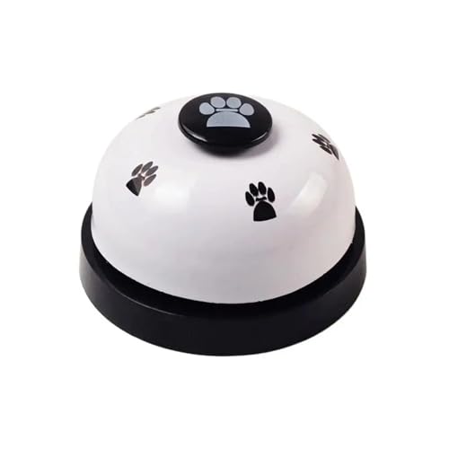 Senken Trainingsglocken für Haustiere- Katzenklingel, Hund Tischklingel, Hundeglocken für Potty Katzentraining, Töpfchentraining Kommunikationsgerät mit Großem Button(Weiß)