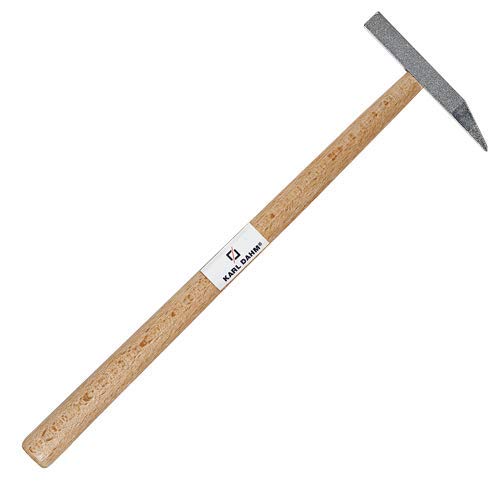Karl Dahm Fliesenhammer spitz 75g I Hammer mit Hartmetallspitze für Polsterer & Fliesenleger I Leichter Schlosserhammer I Bodenleger Werkzeug – 10133