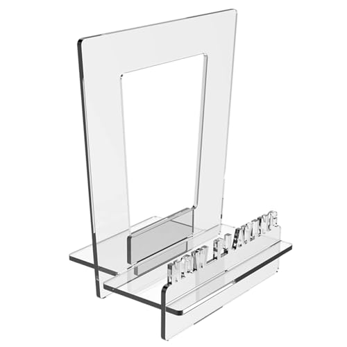 Transparenter Schallplattenständer, Schreibtisch-Album-Sammelständer, Mehrzweck-Aufbewahrungswerkzeug für Schlafzimmer, stabile Räume, Schallplattenladen, Ausstellungshalle und Wohnzimmer