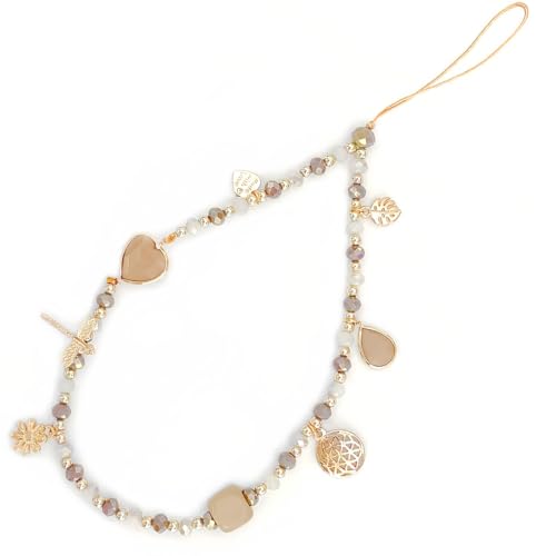 Handy Lanyard, 1 Stück Kristallperle Anti-Lost Handyhülle Anhänger handykette, Handy Dekoration Zubehör Handschlaufe Handyanhänger Schlüsselband Tasche Anhänger