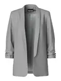 PIECES Damen Pcboss Noos 3/4 Blazer, Light Grey Melange,M