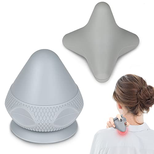 Triggerpunkt Drücker Massagegerät AOT Triggerpunktdrücker Faszienball Massage Ball Set für Muskelschmerzen und Verspannungen der Rücken, Nacken, Arme, Schulter und Beine (Grau)