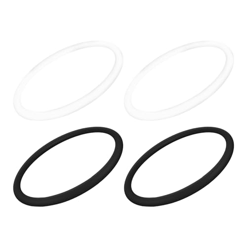 Patella Band 2 Paar 2, 95 Zoll hoher Kompression Elastischer Gummi-Patella-Kniegurt nicht rutschfeste waschbare wiederverwendbare schwarze und weiße Kniebänder für Basketball, Fußball, Running, Sehnen