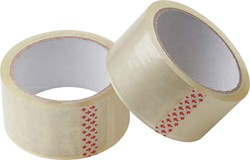 Meister Klebeband 45 m x 48 mm, transparent, 2er Set, für Päckchen, Umzugs-Kartons und Verpackung ✓zuverlässiger Verschluss, gute Klebkraft | Paketband | Packband | Paketklebeband | Kleberolle | 4241110