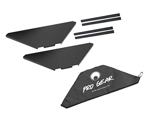 OMNITRONIC Eckplatten inkl. Tasche für Mobile DJ Stand | Eckplatten für portable DJ-Tische