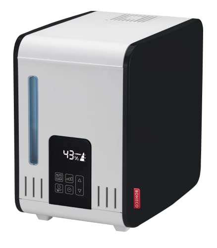 BONECO Verdampfer S450 I Luftbefeuchter I 7L Wassertank I Räume bis 100 m² I Aroma Funktion I Touch-Bedienung I AUTO-Modus & Timer I CLEANING-Mode I Warmer Nebel I Programmierbarer Hygrostat (weiß)