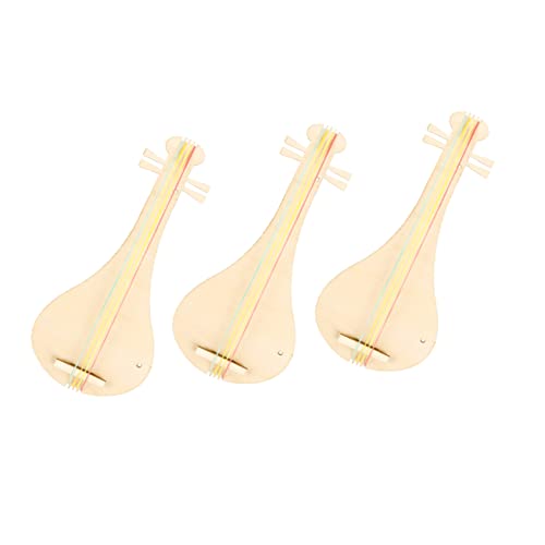 Vaguelly 3 Sets Pipa Holz DIY Graffiti Laute Pipa Kindergarten DIY Laute Pipa Holz Graffiti Laute Pipa DIY Pipa Musikinstrument Kinder Graffiti Musikinstrument Laute Pipa Ohne