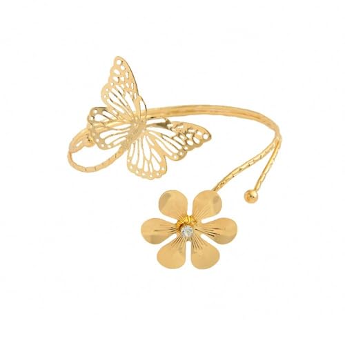 Schmetterlings-Vorhang-Raffhalter, Metallvorhang-Schnalle, Metall-Blumen-Blätter, Schmetterlings-Vorhang-Riemen, Clips, Wohnzimmer, Schlafzimmer, Dekoration (Gold)