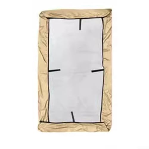 YUANGANG Hollywoodschaukel-Abdeckung, Ersatz-Schaukelüberdachung, winddicht, sonnenfest, Ersatz-Schaukelstuhl, Beige, 191 x 120 x 18 cm