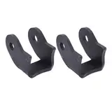 CHEOTIME 1 Pair Weld On Shock Bracket Steel Enhanced Performance Curved Car Axle Shock Mount for Off Road Trailer Sedan