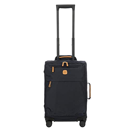 Bric's Erweiterbarer Cabin Trolley, X-Collection, Handgepäckkoffer mit 4 Doppelrädern, Strapazierfähig und Ultraleicht, Größe: 36x55x23 cm, Ozeanblau