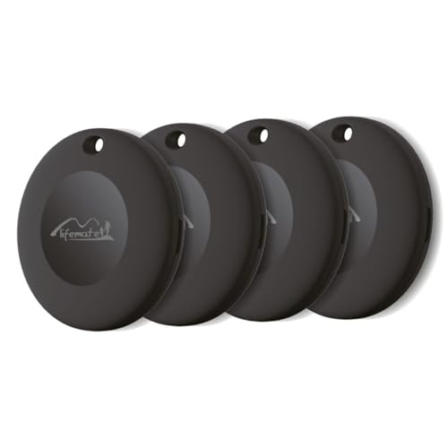 Lifemate Life Tag Android Smart Tag, Schlüsselfinder KeyFinder kompatibel mit Google Mein Gerät Finden APP (Android NUR), Bluetooth Key Finder für Gepäck/Taschen/Koffer/Brieftasche, 4er Pack