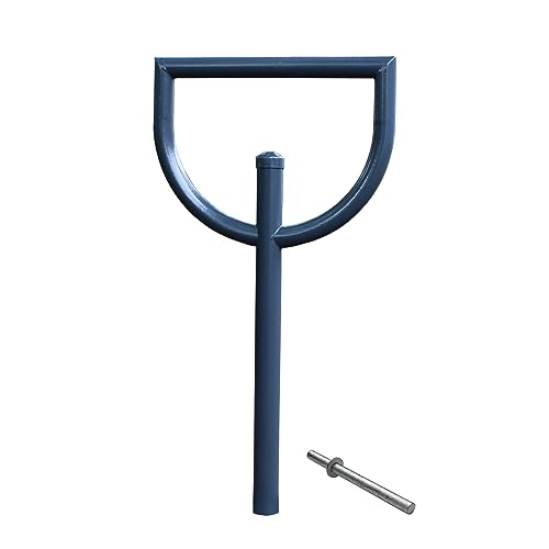 TRUTZHOLM Fahrradanlehnbügel 118x56cm aus pulverbeschichtetem Stahl Fahrradständer zum Einbetonieren Anlehnständer für 2 Fahrräder moderner Parker Diebstahlschutz fürs Fahrrad in Anthrazit