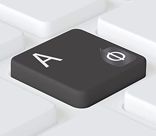 Keystickers® | 5x6mm - Russische universelle Aufkleber für PC,- Laptop, & MacBook Tastaturen, Farbe WEIß | ??????? ???????? ?? ?????????? | Russian Keyboard Stickers