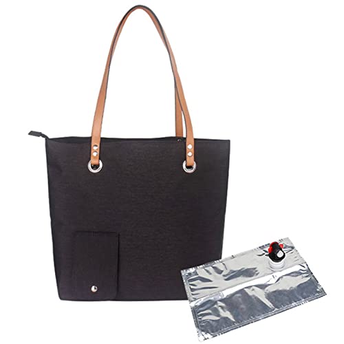 Weinhandtasche Weintasche Mit Zapfhahn Weinbeutel Aus Oxford-Stoff Mit Griff, Weintasche Mit Getränkespender Für Reisen Picknick Camping Weinhandtasche Wein Einkaufstasche