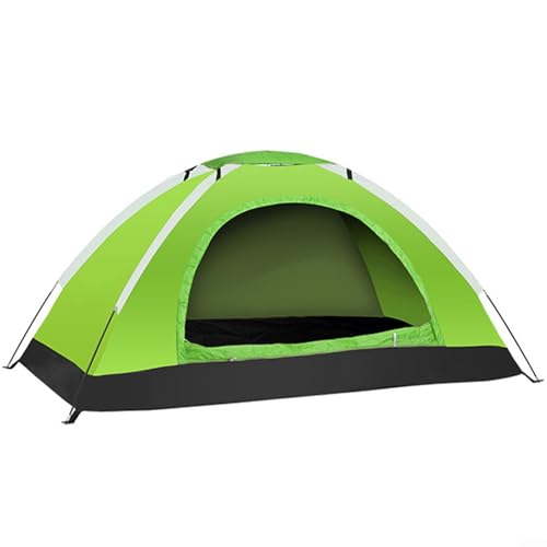 Jonikuper Leichtes Campingzelt, einfacher und schneller Aufbau, Fiberglas-Stangen, Outdoor-Zelt, einfacher und schneller Aufbau des Campingzeltes, Komfort und Belüftung (1 Person, grün)