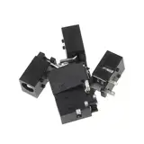 TPQZQAUEC 100Pcs DC-023 4.0mm x 1.7mm Black DC Power Jack Socket Connector DC023 4.0 * 1.7mm 4.0x1.7 1.7mm Needle DC Female Jack