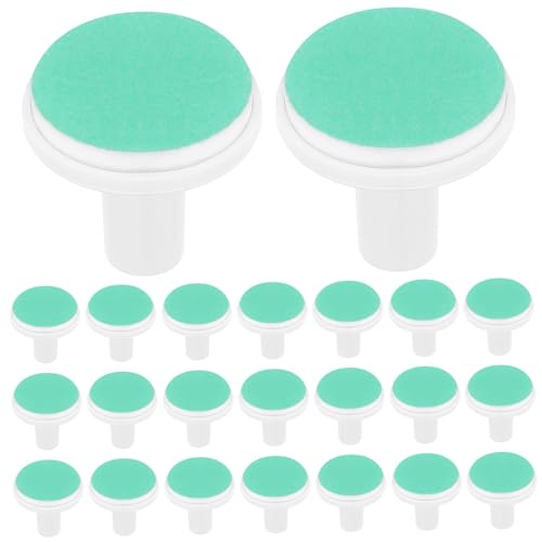Housoutil 24 Stück elektrische Nagelfeile Baby-Ersatzpads, grüne Baby-Nagelfeile elektrische Ersatz, gefrostete Baby-Nagelknipserklingen, geeignet für Standard-Baby-Nagelfeilen ab 12 Monaten