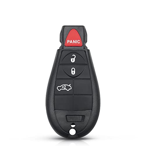 Funkschlüssel passend für Jeep Grand Cherokee 2008 2009 2010 2011 2012 2013 M3N5WY783X IYZ-C01C 433Mhz Smart Key Fob Uncut (Farbe: Blanko-Schlüsselgehäuse)